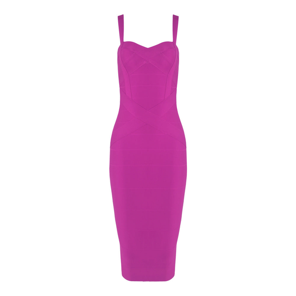 Bandage Suspender Bodycon Dress
