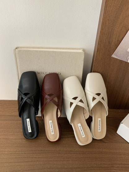 Baotou half slippers