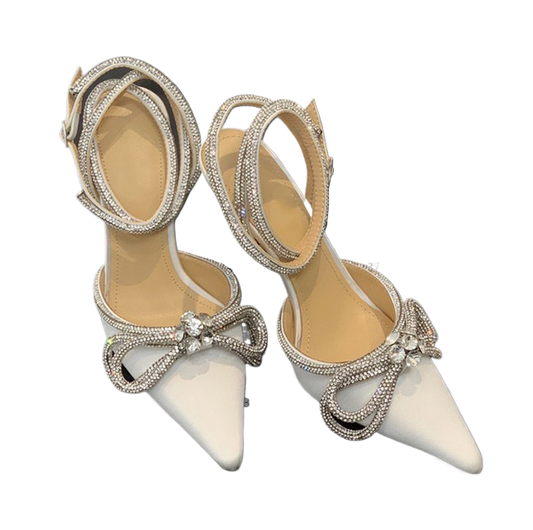 Baotou High Heel Pointed Toe Sandals