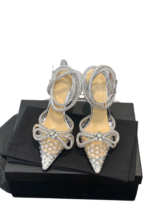 Baotou High Heel Pointed Toe Sandals