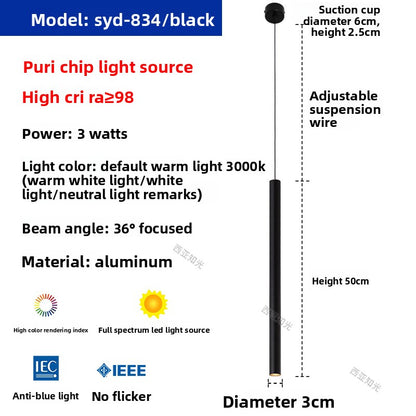 Bar counter long pendant lamp