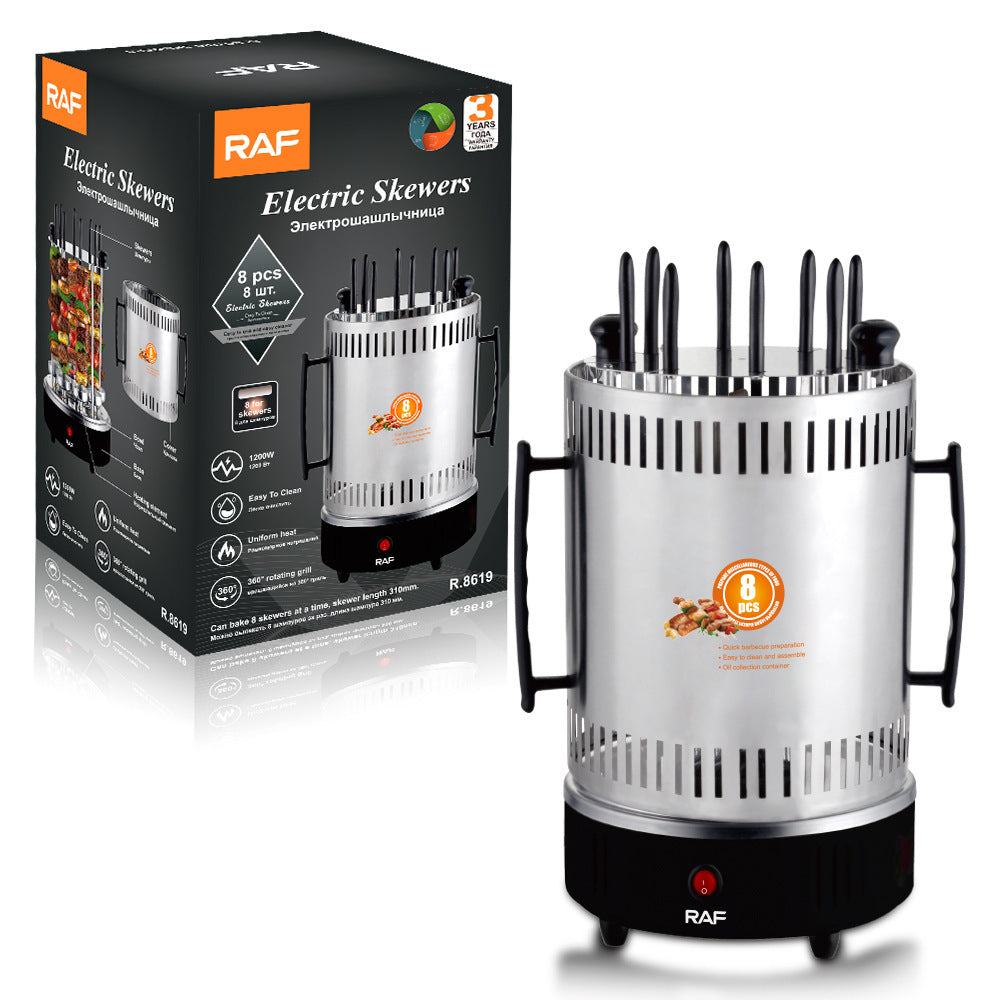 Barbecue oven roasting machine household multifunctional frying and roasting integrated soot-free charcoal oven