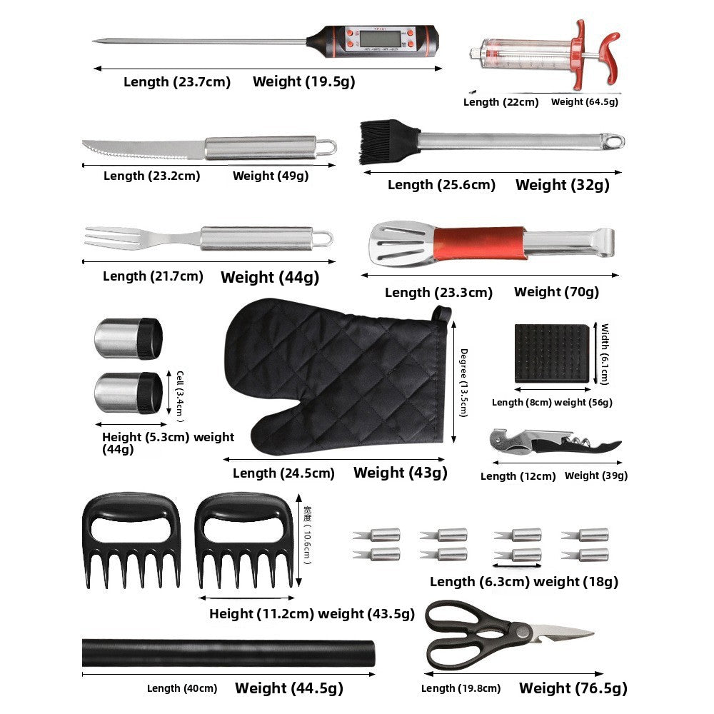 Barbecue tool set