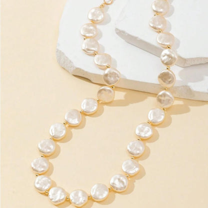 Baroque Imitation Pearl Tassel Necklace