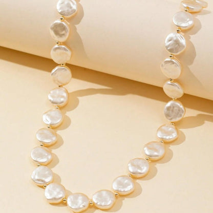 Baroque Imitation Pearl Tassel Necklace
