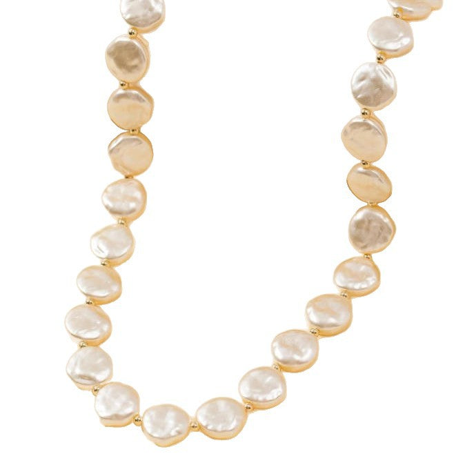 Baroque Imitation Pearl Tassel Necklace