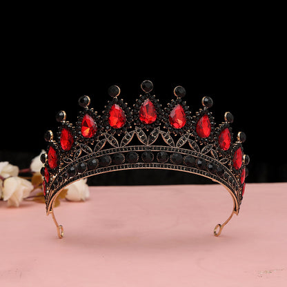 Baroque Rhinestone Alloy Crown Tiara