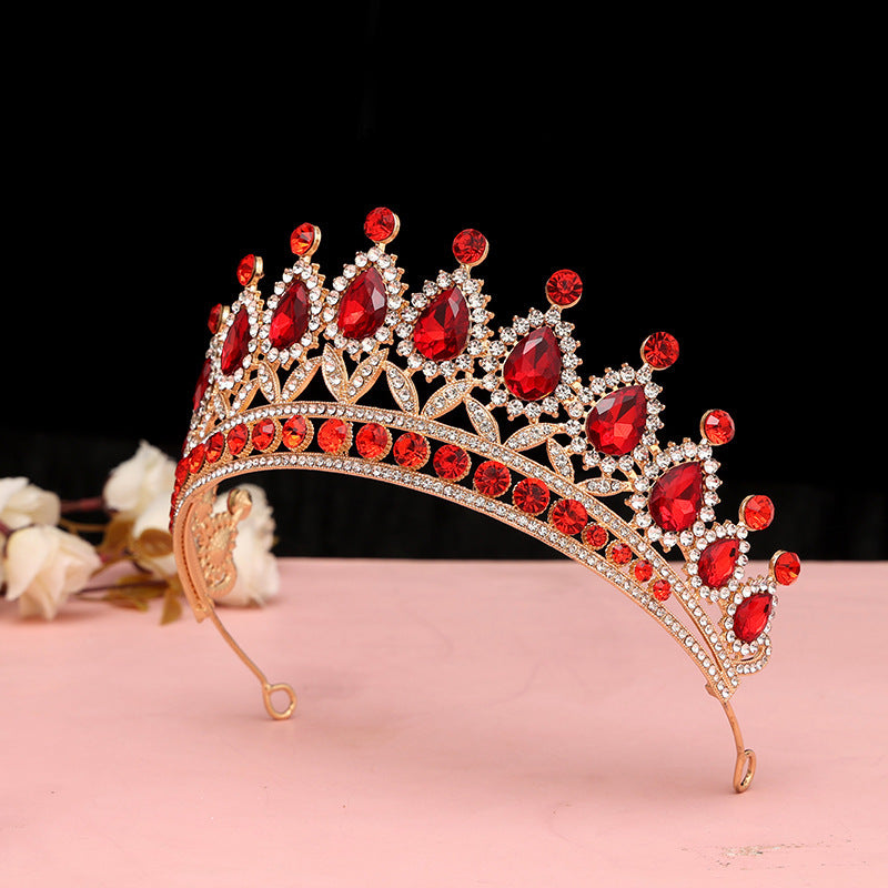 Baroque Rhinestone Alloy Crown Tiara