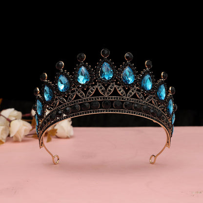 Baroque Rhinestone Alloy Crown Tiara
