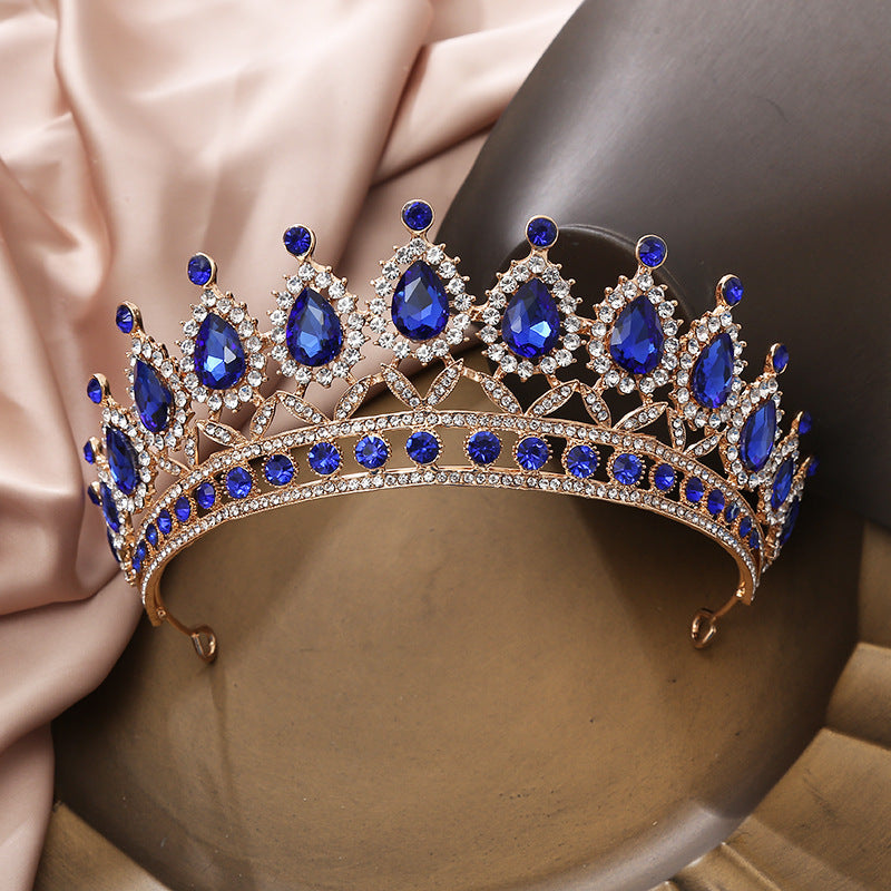 Baroque Rhinestone Alloy Crown Tiara