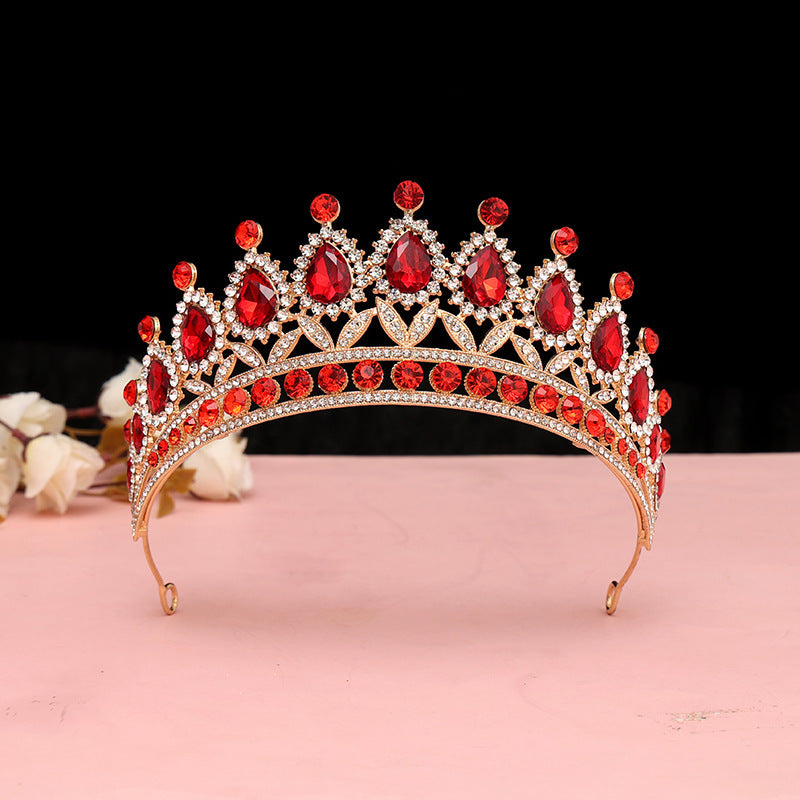 Baroque Rhinestone Alloy Crown Tiara