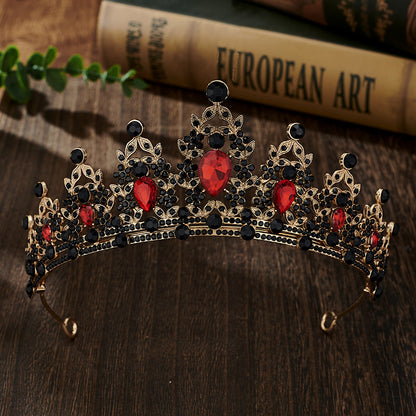 Baroque Rhinestone Bridal Crown Headpiece