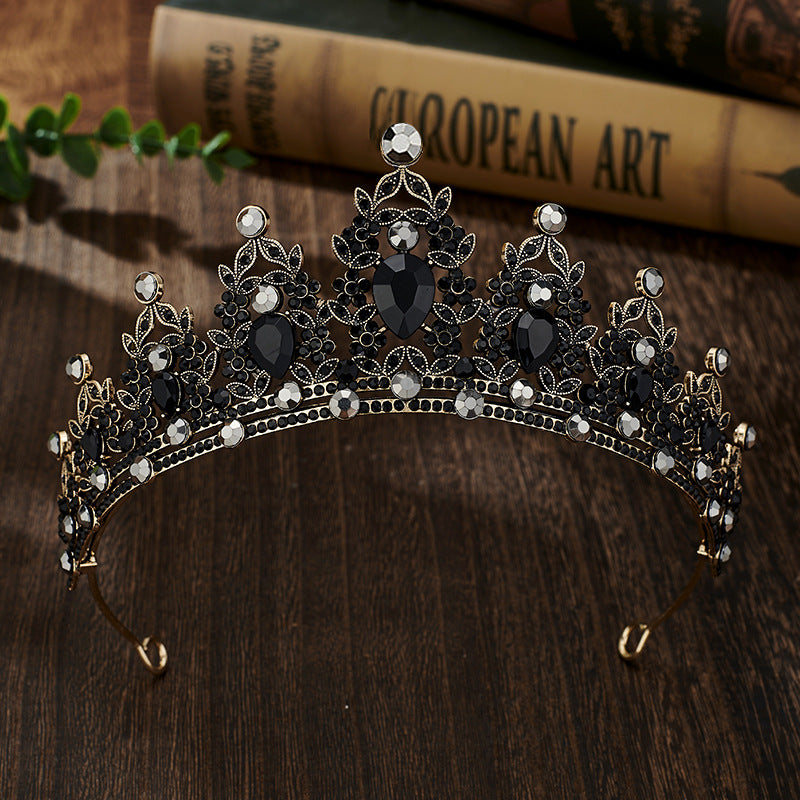 Baroque Rhinestone Bridal Crown Headpiece
