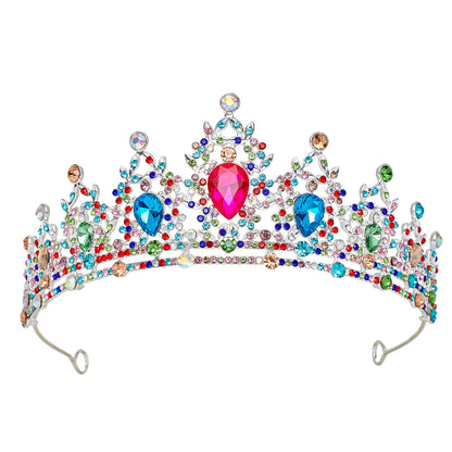 Baroque Rhinestone Bridal Crown Headpiece