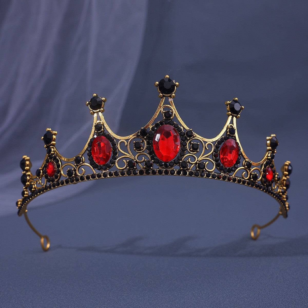 Baroque Rhinestone Crown Headdress