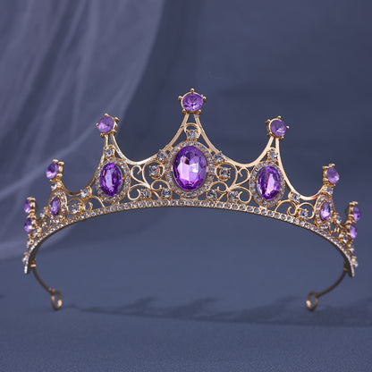 Baroque Rhinestone Crown Headdress