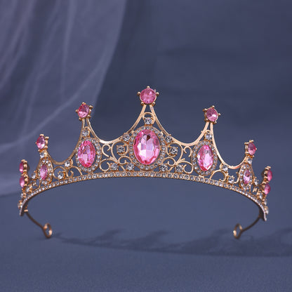 Baroque Rhinestone Crown Headdress