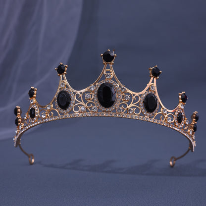 Baroque Rhinestone Crown Headdress