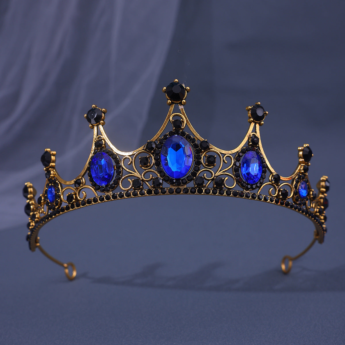 Baroque Rhinestone Crown Headdress