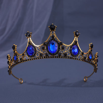 Baroque Rhinestone Crown Headdress