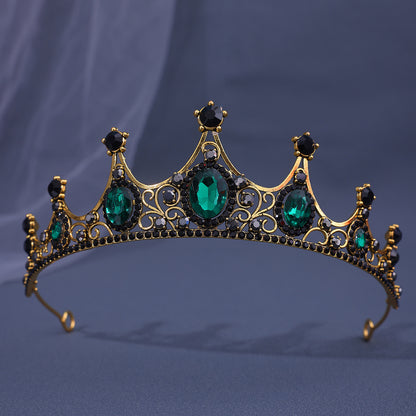 Baroque Rhinestone Crown Headdress
