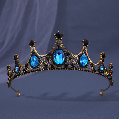 Baroque Rhinestone Crown Headdress