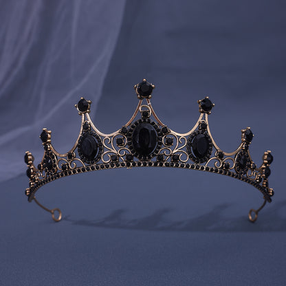 Baroque Rhinestone Crown Headdress