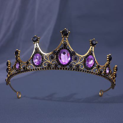 Baroque Rhinestone Crown Headdress
