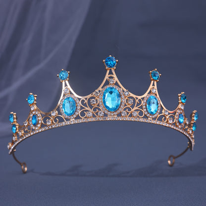Baroque Rhinestone Crown Headdress