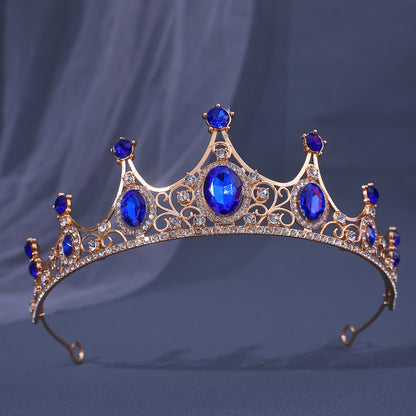Baroque Rhinestone Crown Headdress