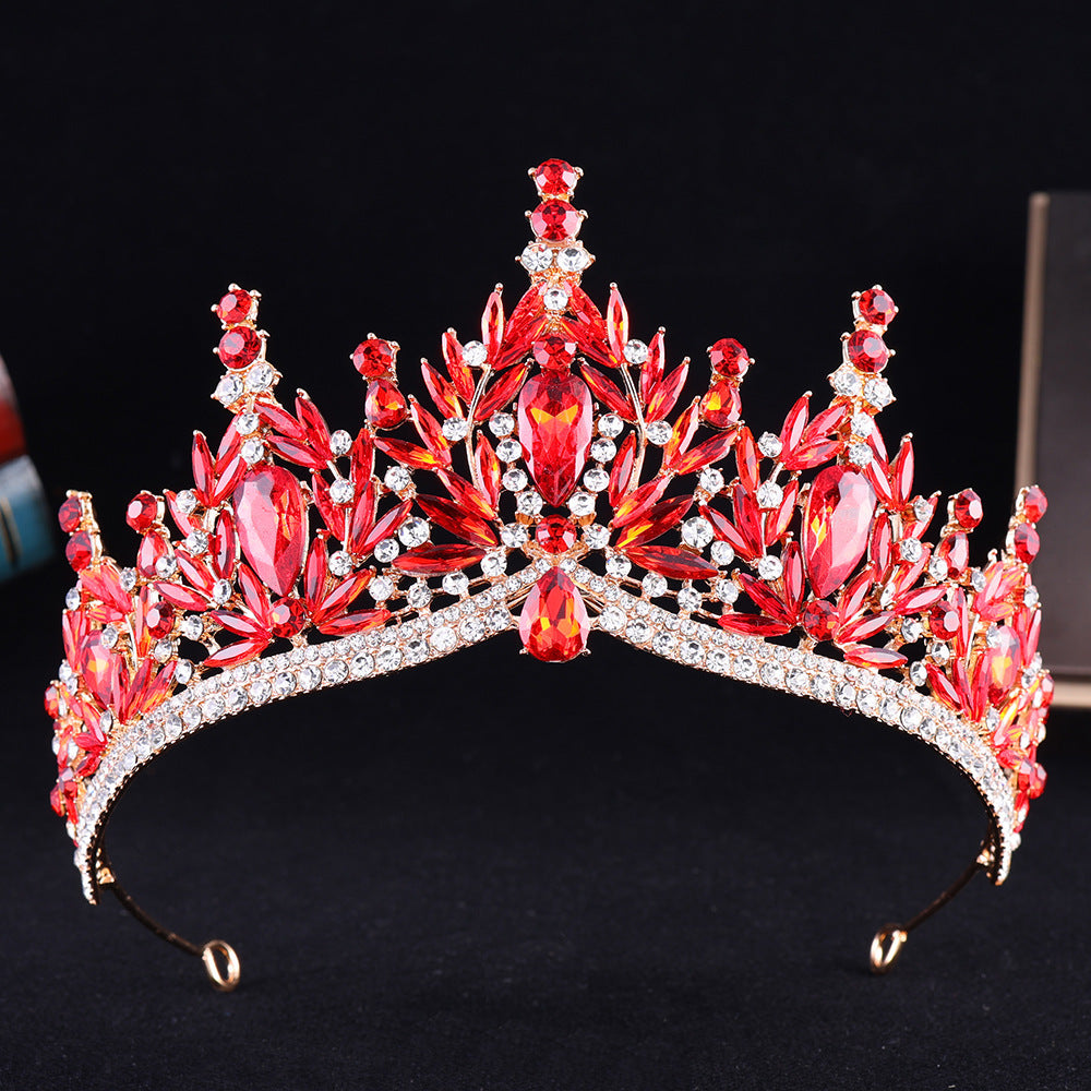 Baroque Rhinestone Crown Tiara