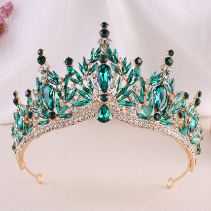 Baroque Rhinestone Crown Tiara