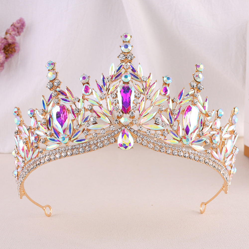 Baroque Rhinestone Crown Tiara