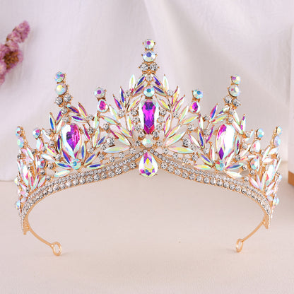 Baroque Rhinestone Crown Tiara