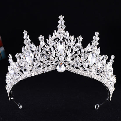 Baroque Rhinestone Crown Tiara