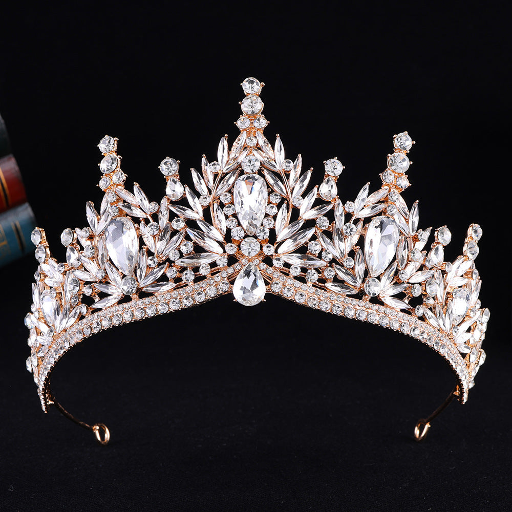 Baroque Rhinestone Crown Tiara