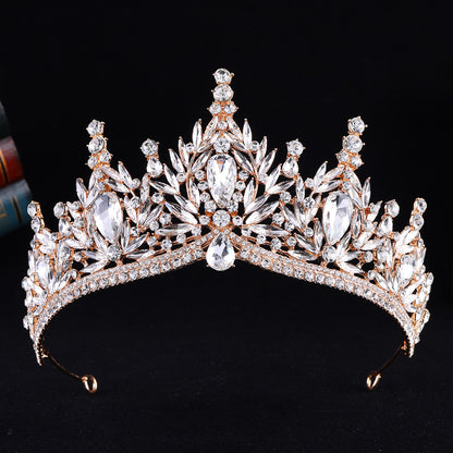 Baroque Rhinestone Crown Tiara