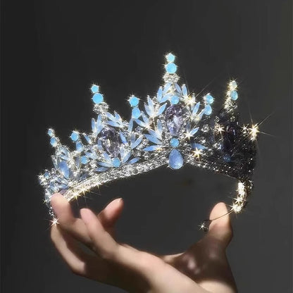 Baroque Rhinestone Crown Tiara