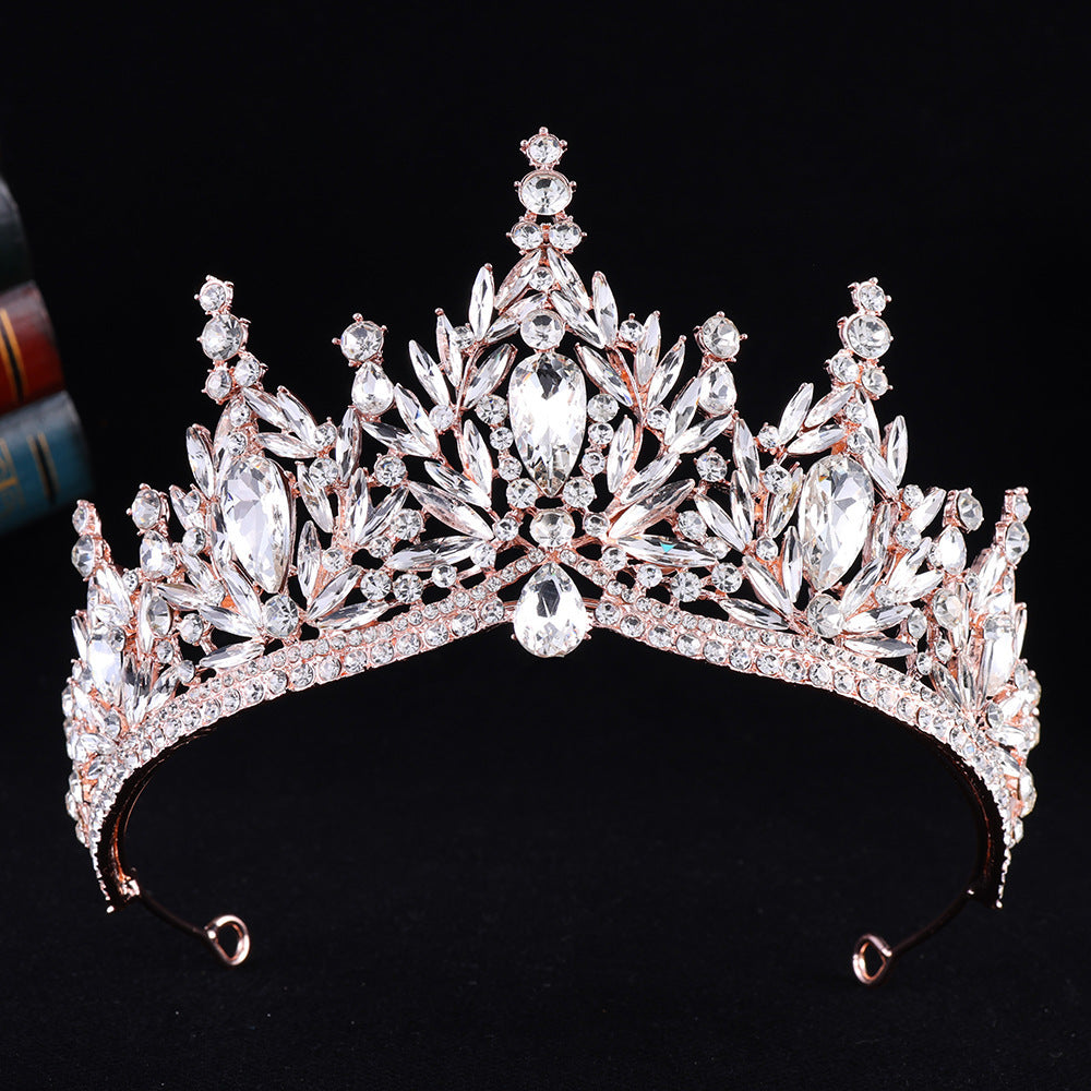 Baroque Rhinestone Crown Tiara