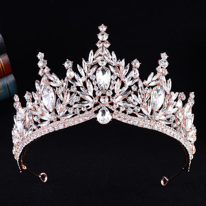 Baroque Rhinestone Crown Tiara