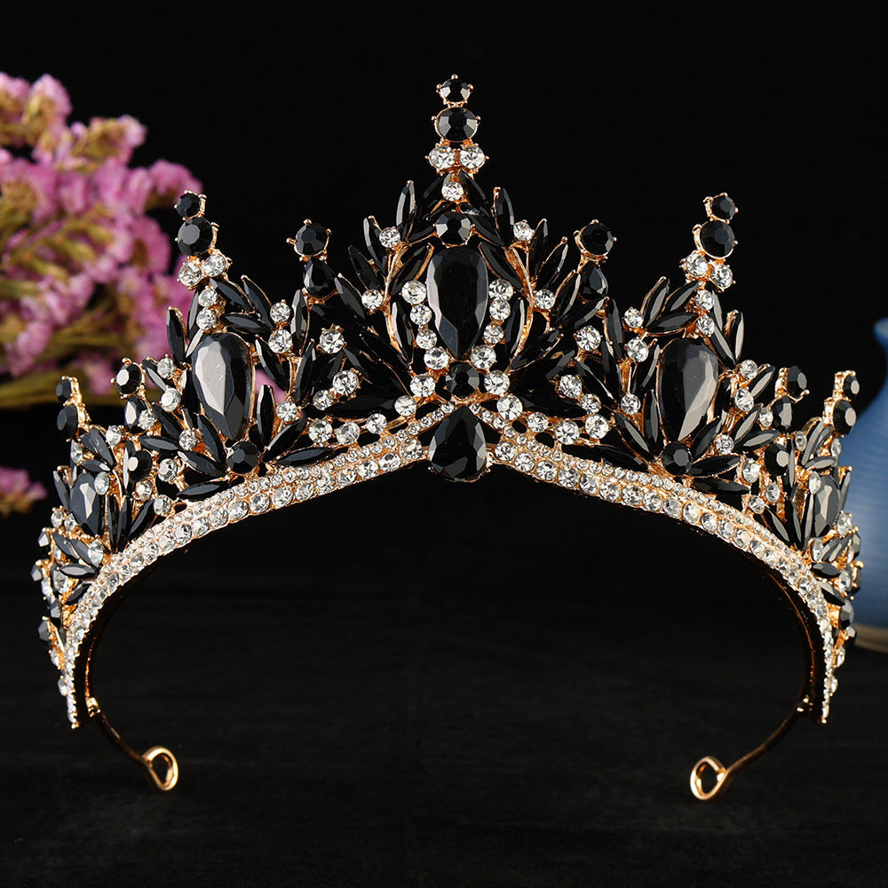 Baroque Rhinestone Crown Tiara