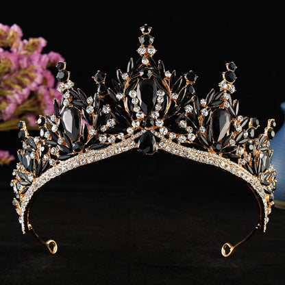 Baroque Rhinestone Crown Tiara