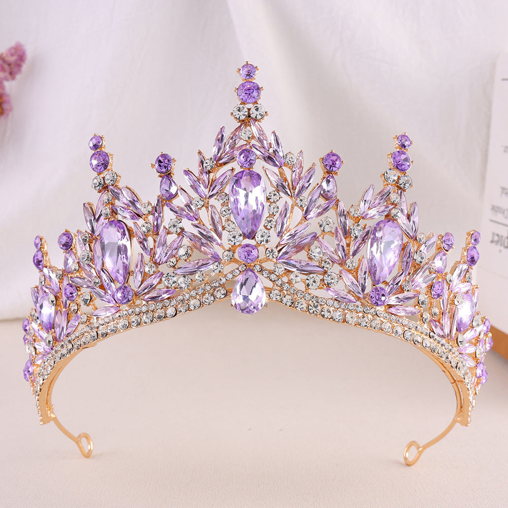 Baroque Rhinestone Crown Tiara