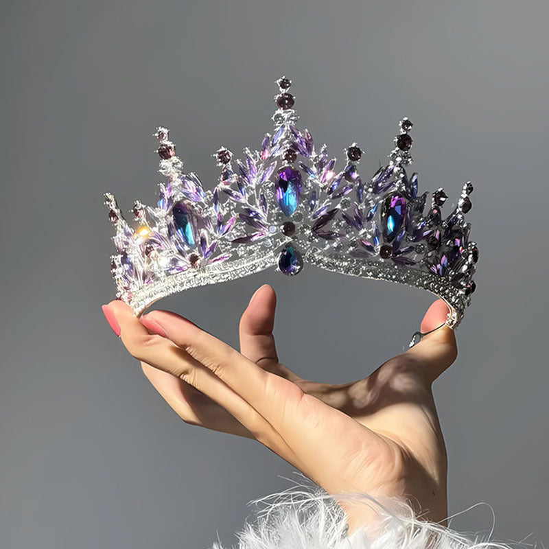 Baroque Rhinestone Crown Tiara