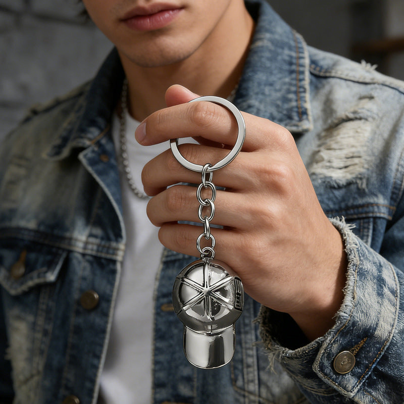Baseball Cap Shape Keychain Pendant