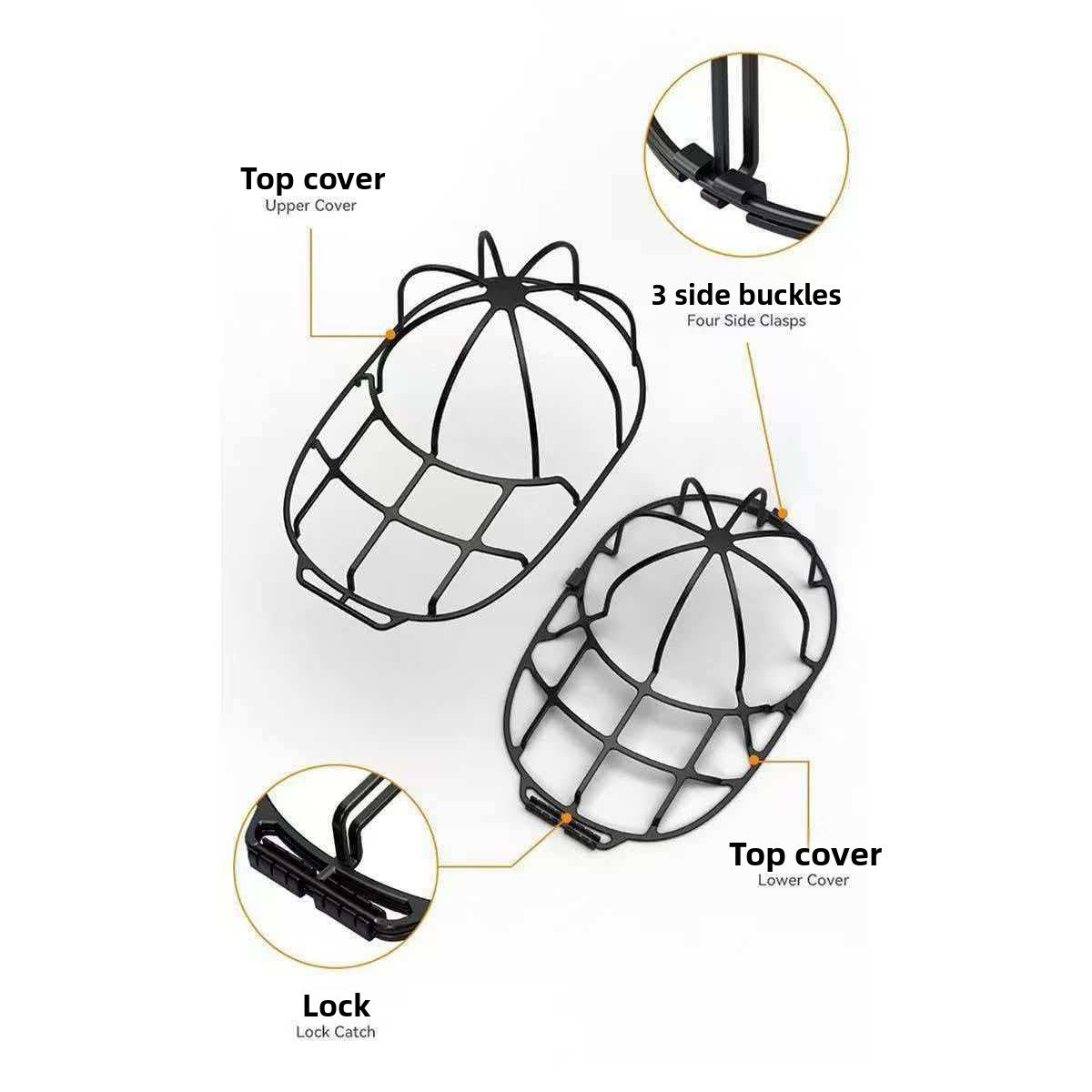 Baseball Cap Washing Machine Cage Anti-Deformation Protection Bracket