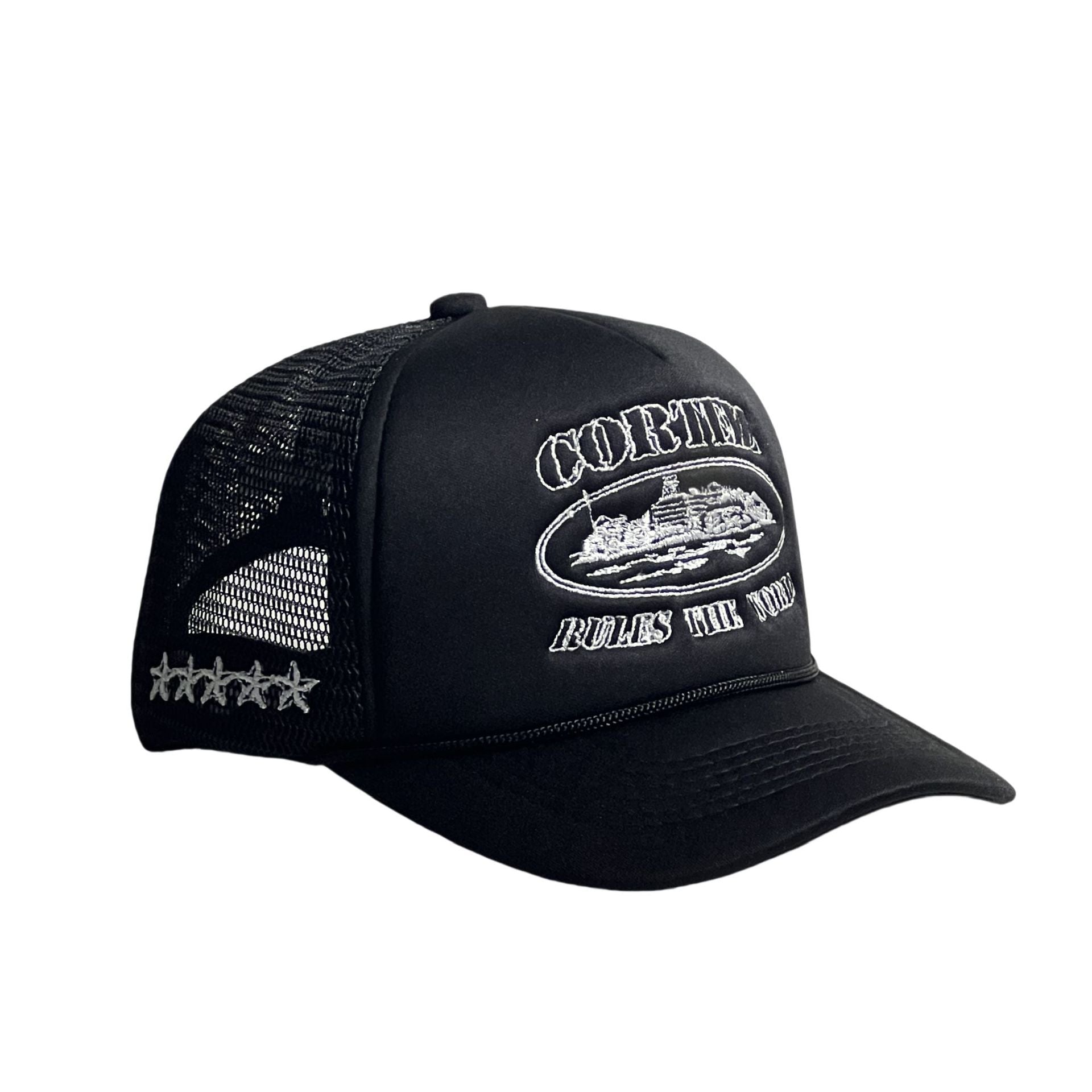 Baseball cap with castle pattern and breathable design