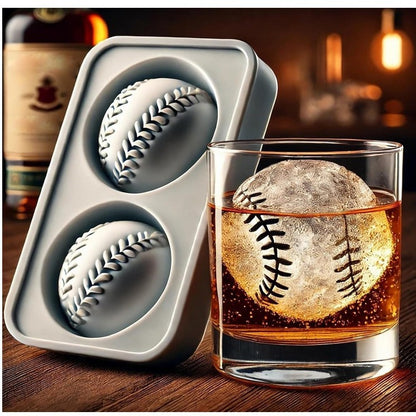 Baseball Ice Mold Spherical Ice Cube Maker
