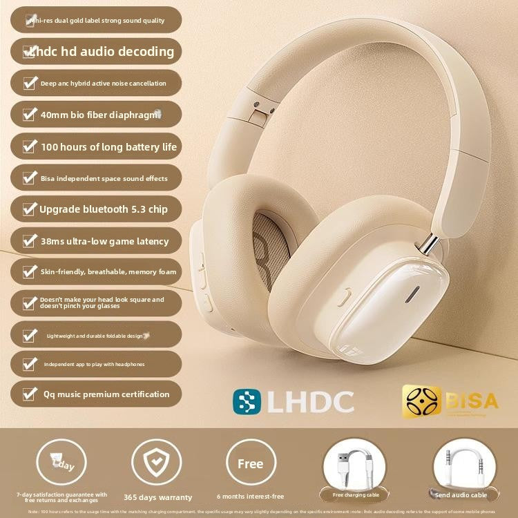 Baseus H1Ipro ANC Bluetooth Headphones with Hi-Res Sound