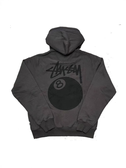 Basic Fleece-Lined Hooded Zipper Sweatshirt
